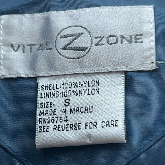 Vital Zone Blue Windbreaker Tracksuit Set Women's Athletic Jacket & Pants Small - Picture 11 of 13